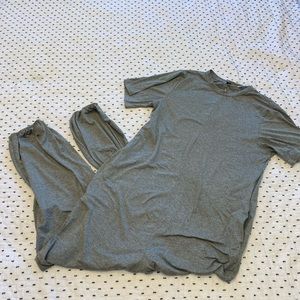 Gray jumpsuit romper